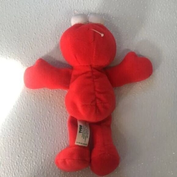 Vintage 1997 Tyco Sesame Street Elmo Plush Toy Stuffed Animal Red - Picture 2 of 13